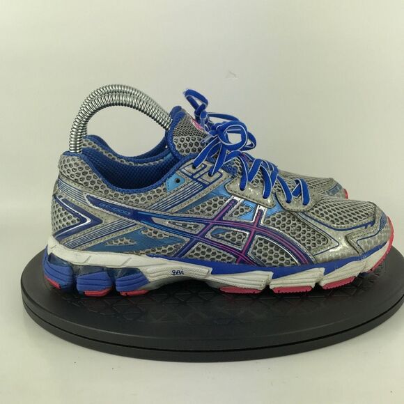 Asics GT-1000 Gray/Blue/Pink Athletic Running Shoes T3R6N Women's Size 6 - Picture 4 of 12